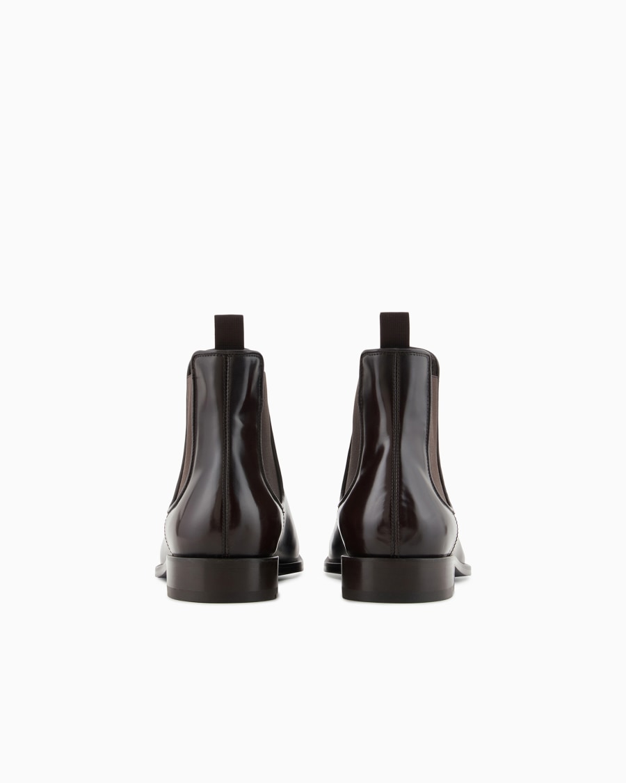 The world of armani STIVALETTI IN PELLE ANTICATA Black Friday