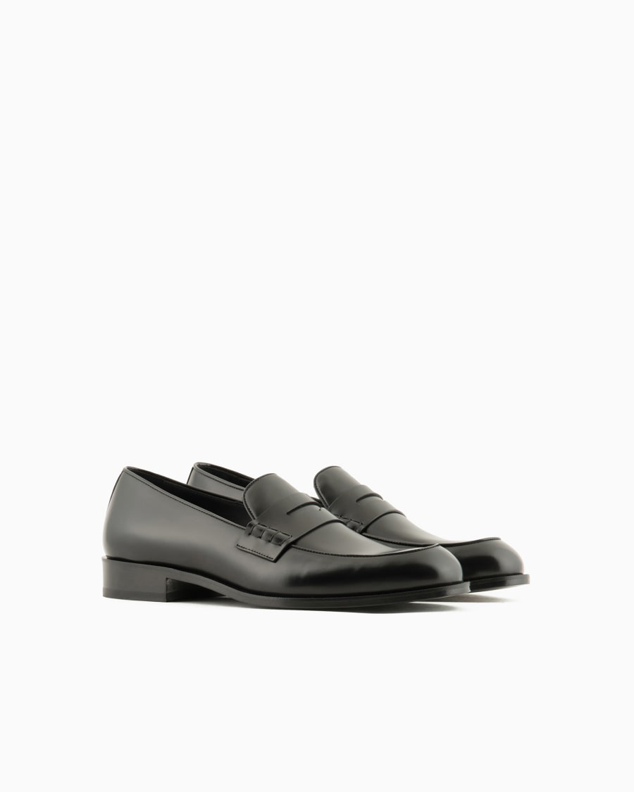 The world of armani MOCASSINI IN PELLE Offerta natalizia