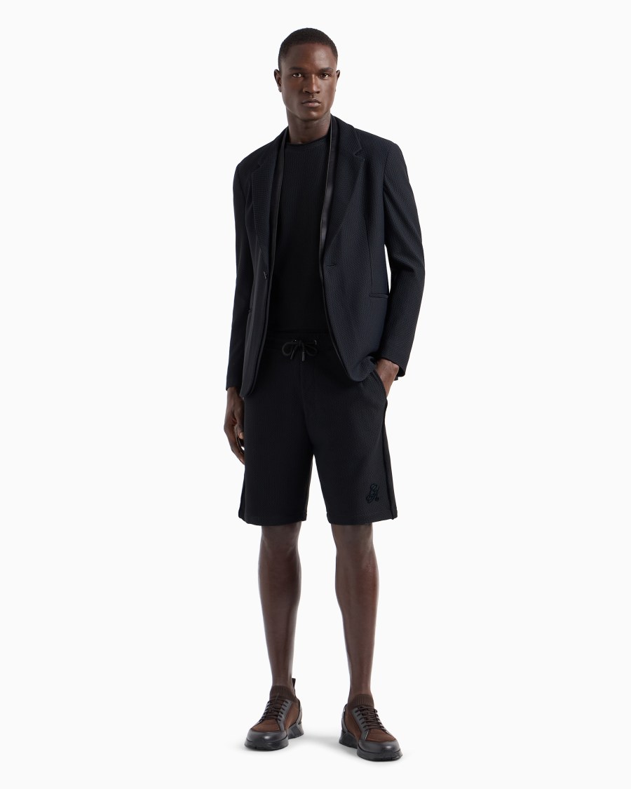The world of armani BERMUDA IN GAUFRÉ TECNICO Smaltimento dello stoccaggio