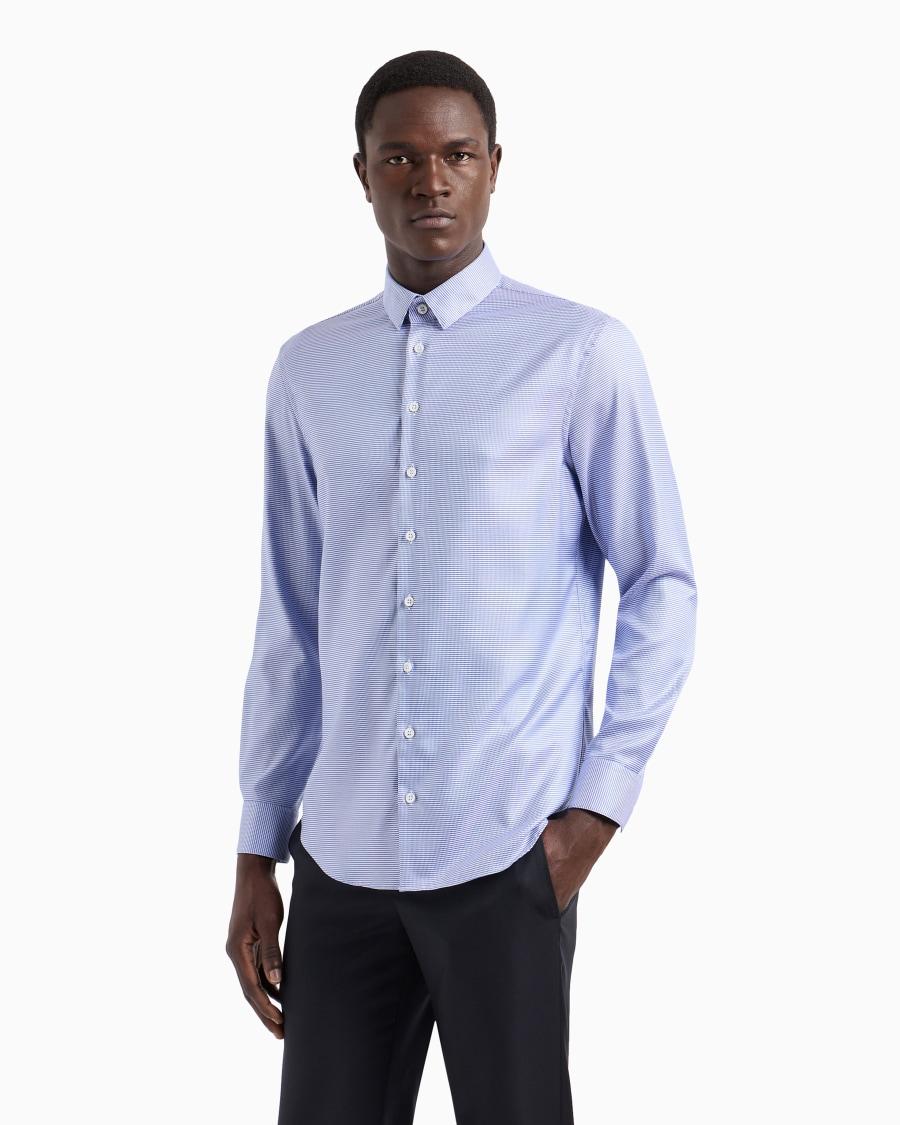 The world of armani CAMICIA REGULAR FIT IN SETA STAMPATA Offerta migliore