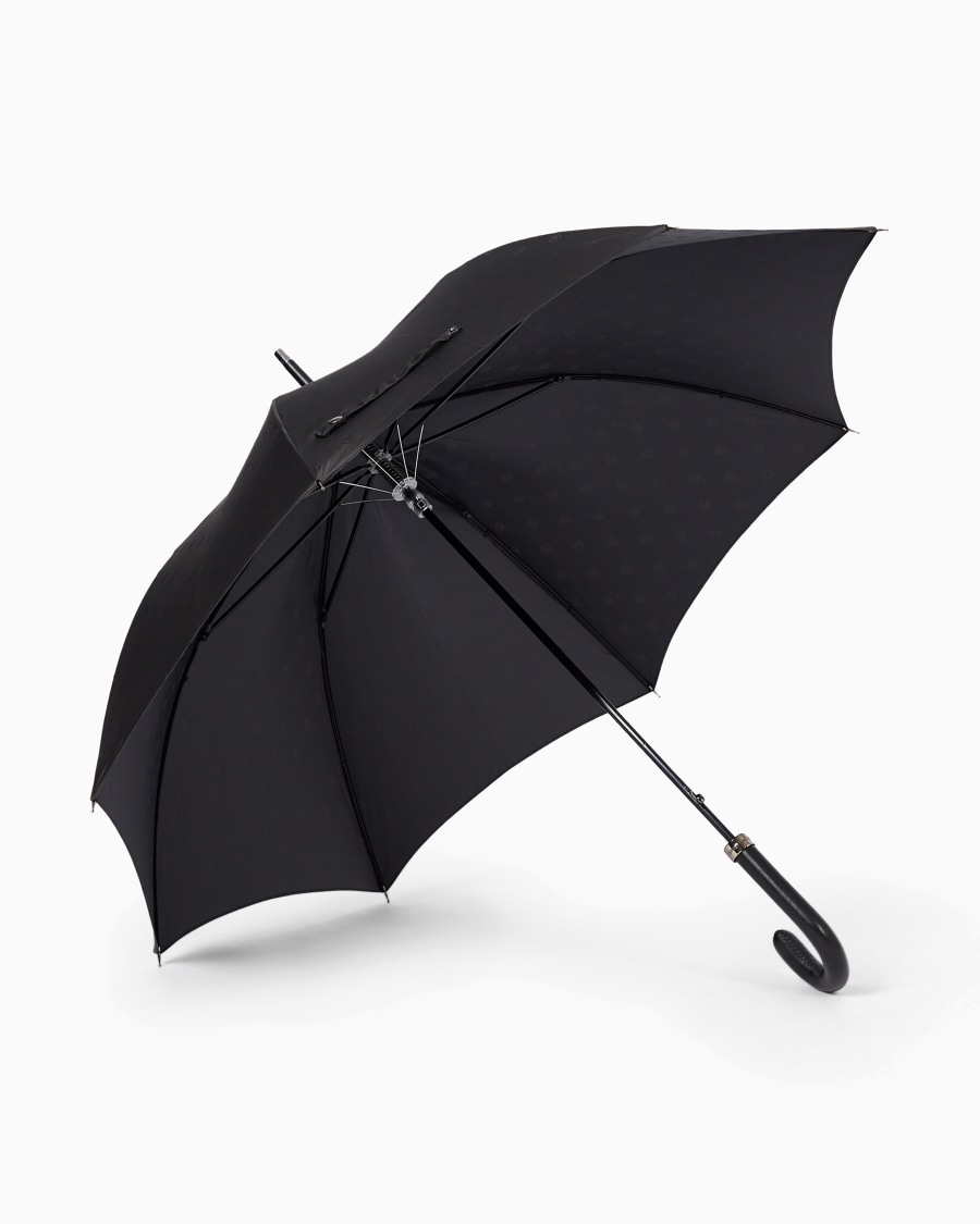 The world of armani OMBRELLO RICHIUDIBILE A SCATTO CON FANTASIA LOGO ALLOVER Offerta temporanea