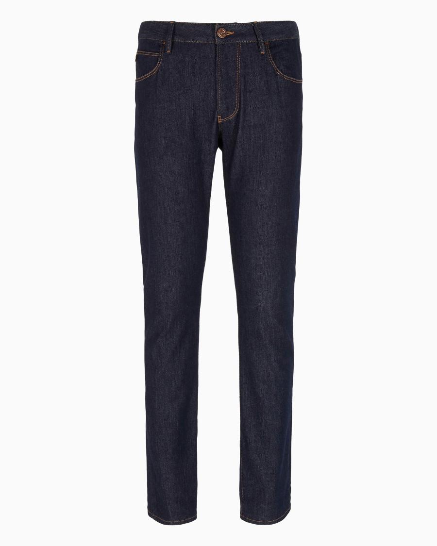 The world of armani PANTALONE 5 TASCHE SLIM FIT IN DENIM DI COTONE STRETCH