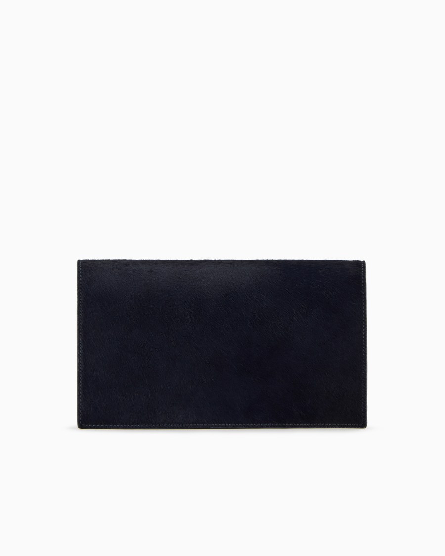 The world of armani CLUTCH IN PELLE EFFETTO CAVALLINO Fino al 50% di sconto