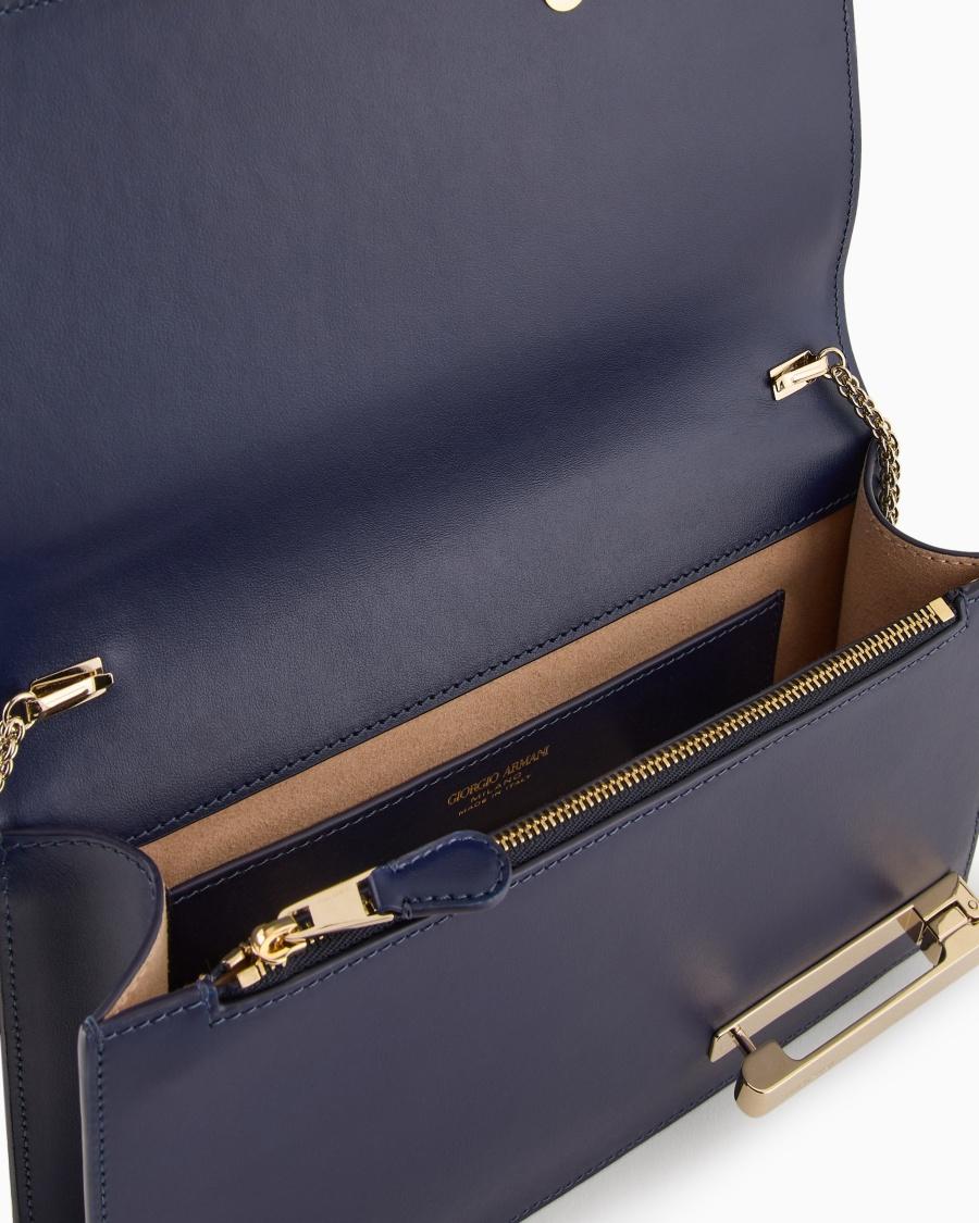 The world of armani CLUTCH IN PELLE EFFETTO CAVALLINO Fino al 50% di sconto