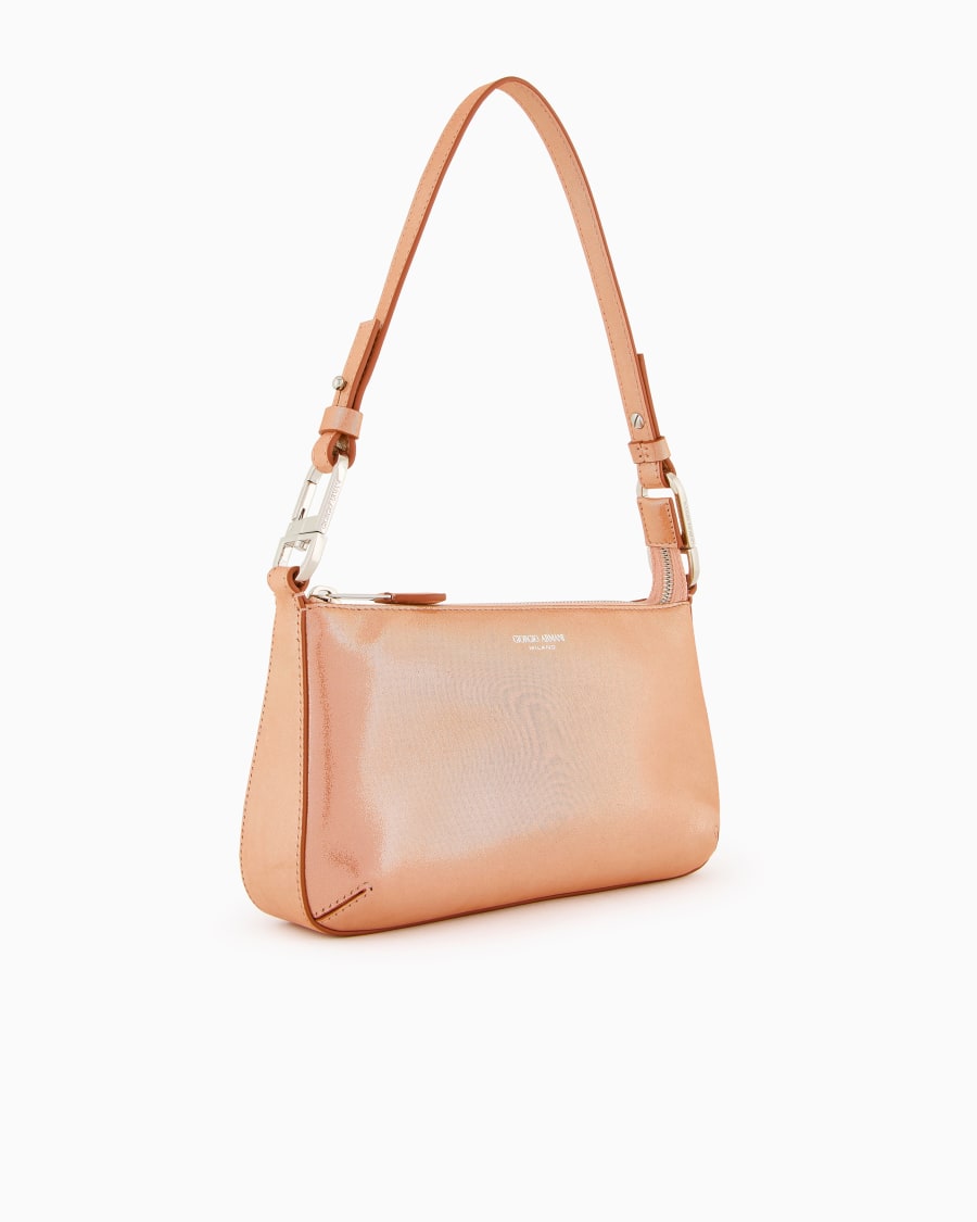 The world of armani BORSA A MANO MEDIA LA PRIMA SOFT IN NABUK BRILLANTE Black Friday Prezzi