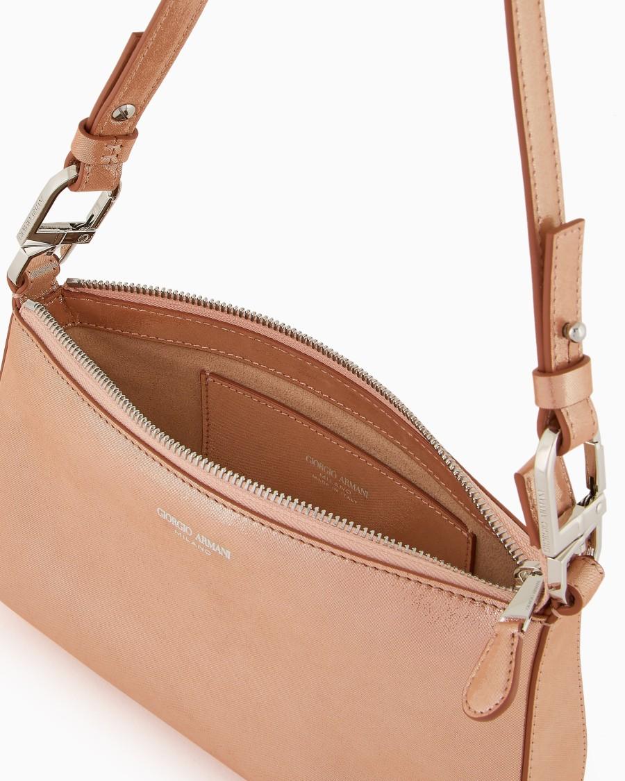 The world of armani BORSA A MANO MEDIA LA PRIMA SOFT IN NABUK BRILLANTE Black Friday Prezzi