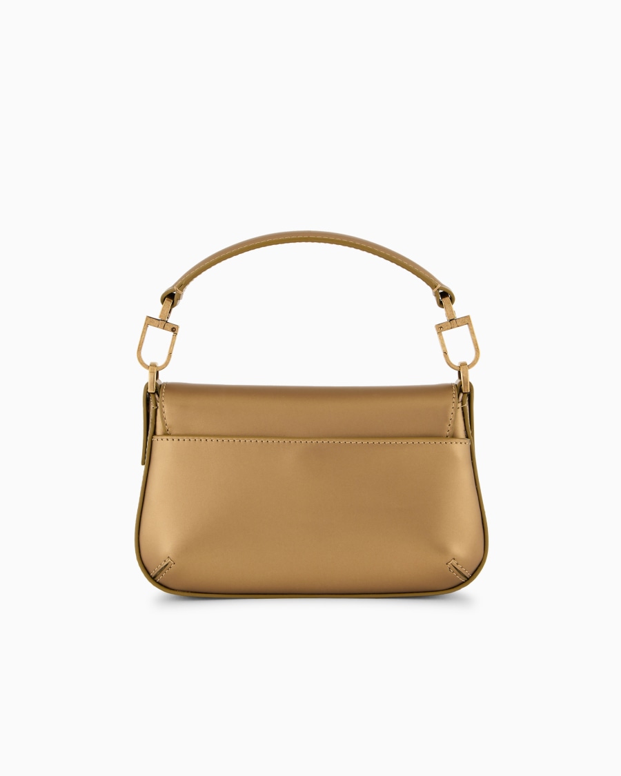 The world of armani MINI BORSA A MANO LA PRIMA IN PELLE LAMINATA 50% di sconto per tempo limitato
