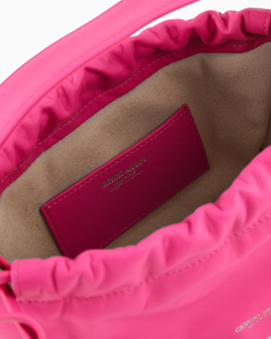 The world of armani BORSA A SECCHIELLO PICCOLA IN NAPPA ASV Spedizione Gratuita