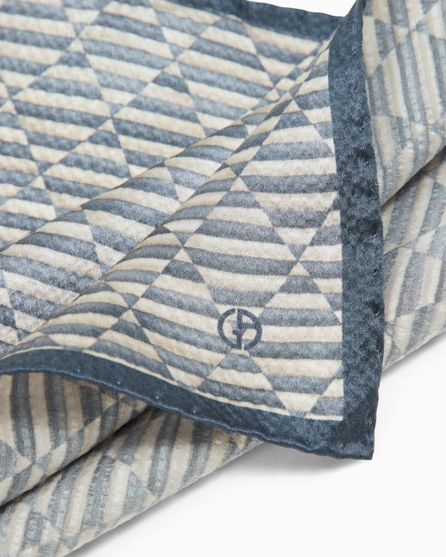 The world of armani POCHETTE DA TASCHINO IN SETA STAMPATA Consegna Veloce