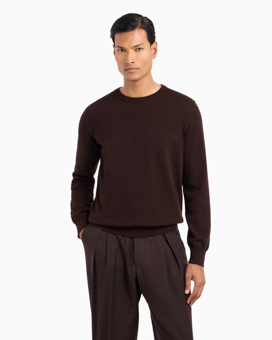 The world of armani MAGLIA GIROCOLLO IN CASHMERE Offerta