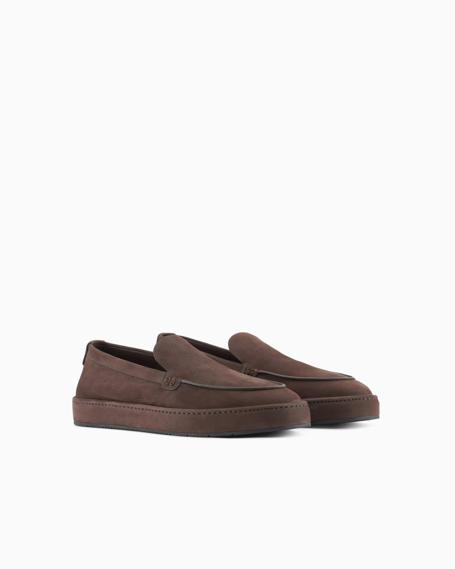 The world of armani SLIP-ON IN NABUK Online