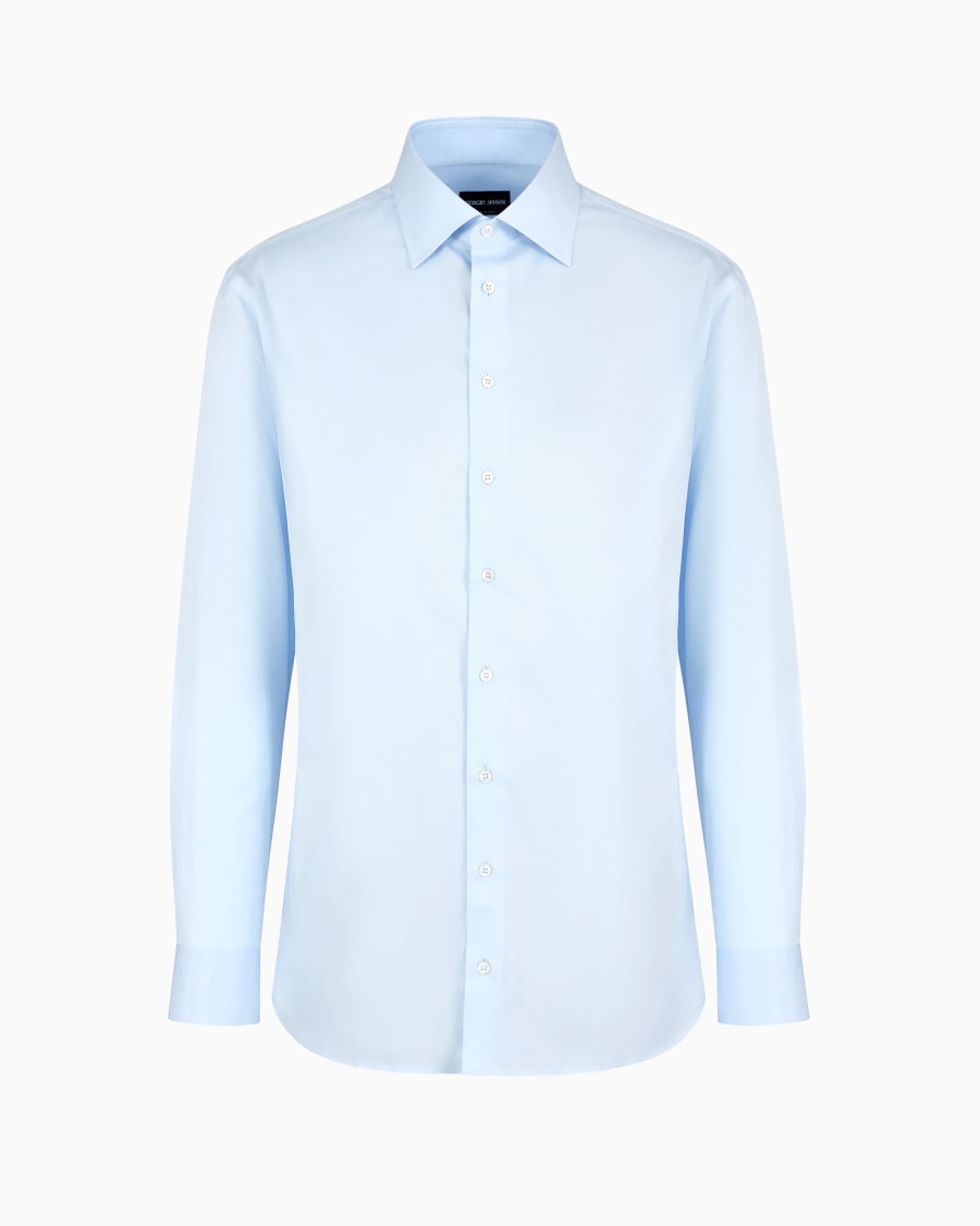 The world of armani CAMICIA REGULAR FIT IN COTONE A RIGHE Vendita Calda