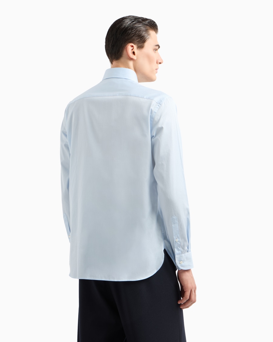 The world of armani CAMICIA REGULAR FIT IN COTONE A RIGHE Vendita Calda