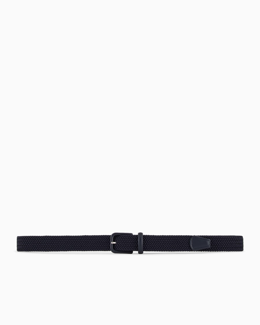 The world of armani CINTURA IN NASTRO INTRECCIATO E PELLE Moda
