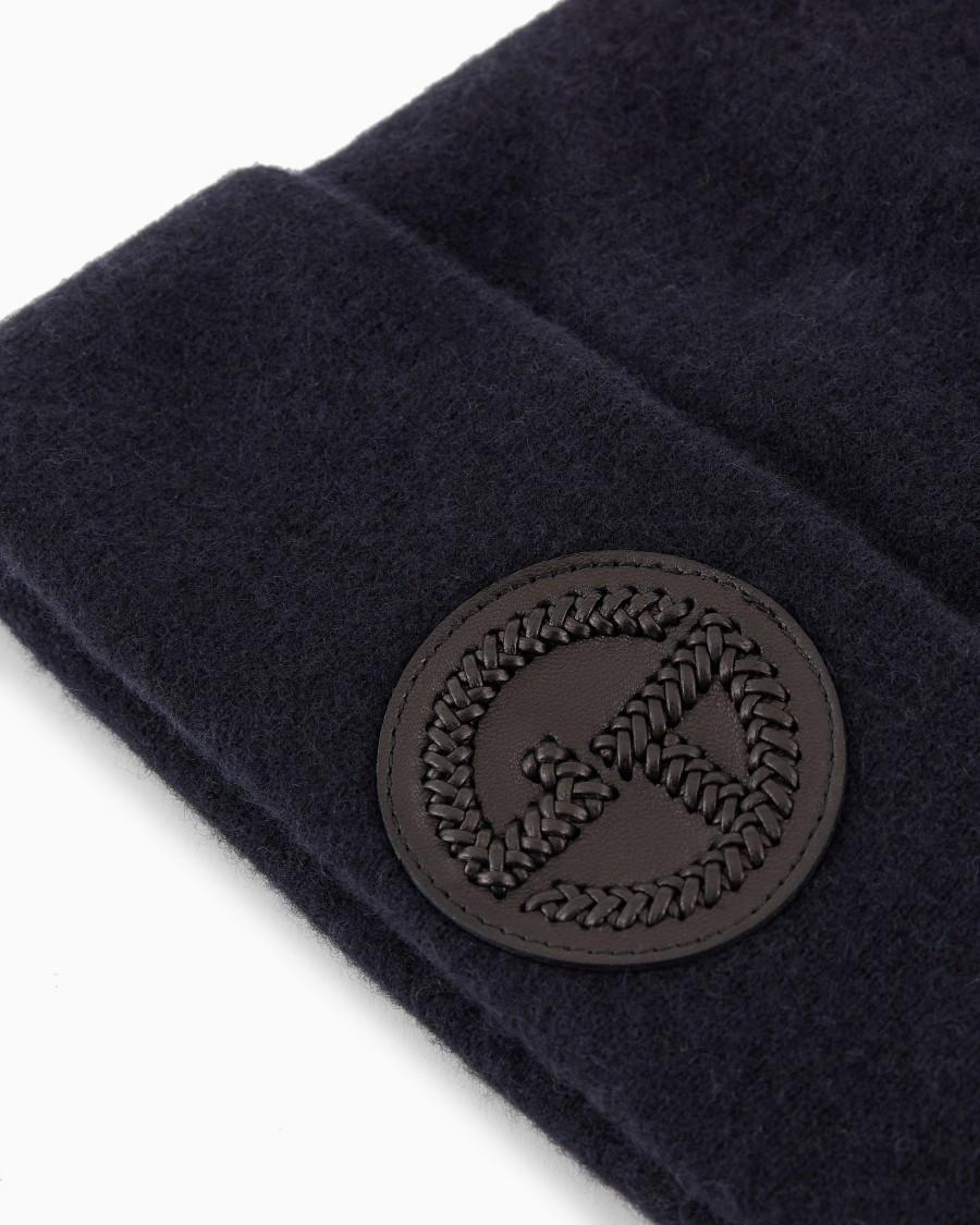 The world of armani CAPPELLO CUCULO IN CASHMERE CON RISVOLTO Spedizione gratuita