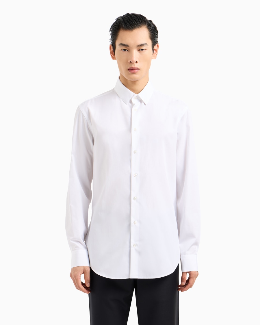 The world of armani CAMICIA IN TELA DI COTONE Grande vendita