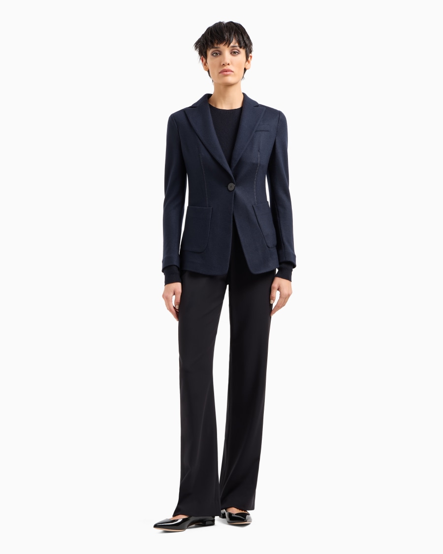 The world of armani PANTALONI IN DOUBLE CREPE Offerta Anniversario