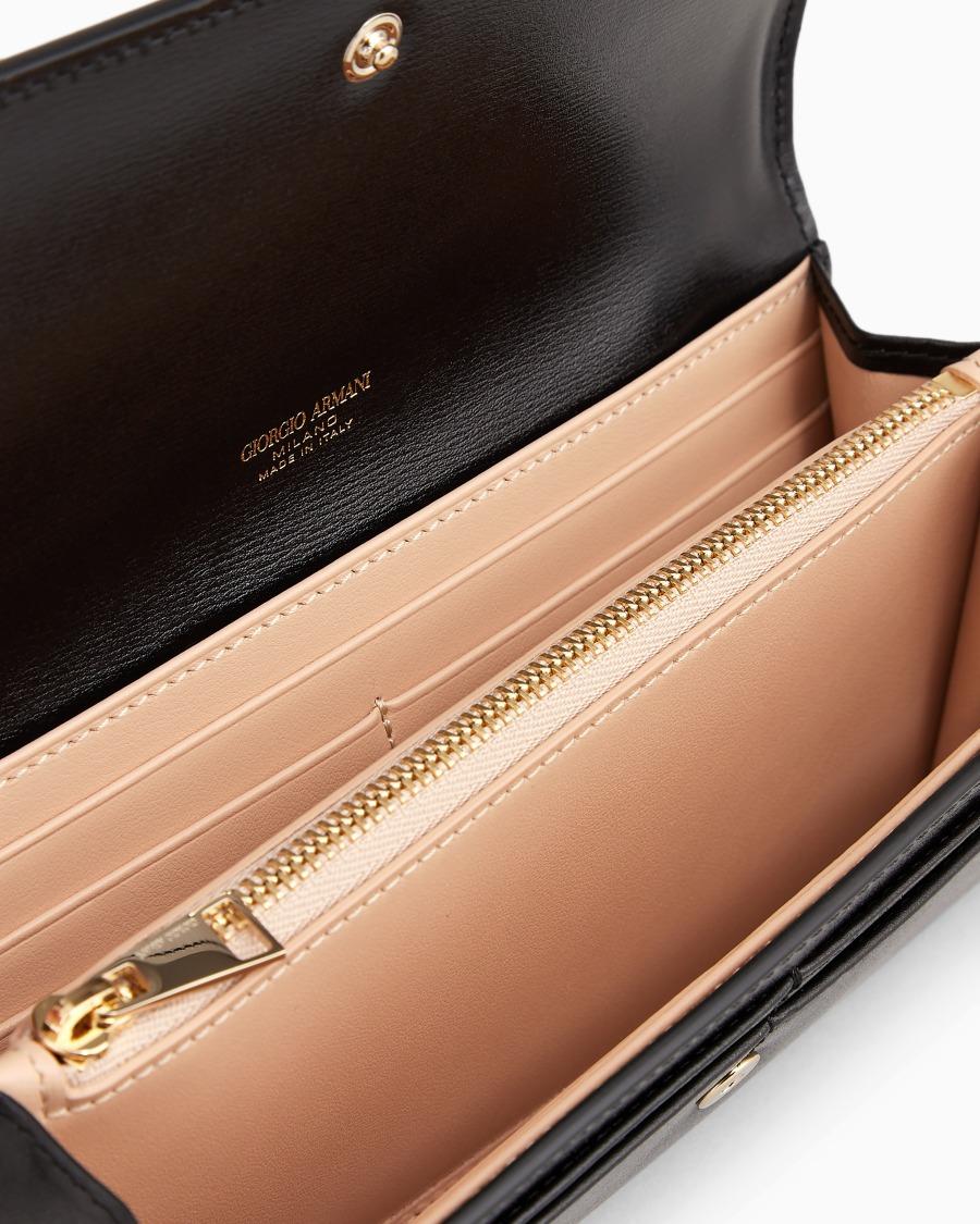 The world of armani PORTAFOGLI TRIFOLD LA PRIMA IN PELLE PALMELLATA Online Outlet