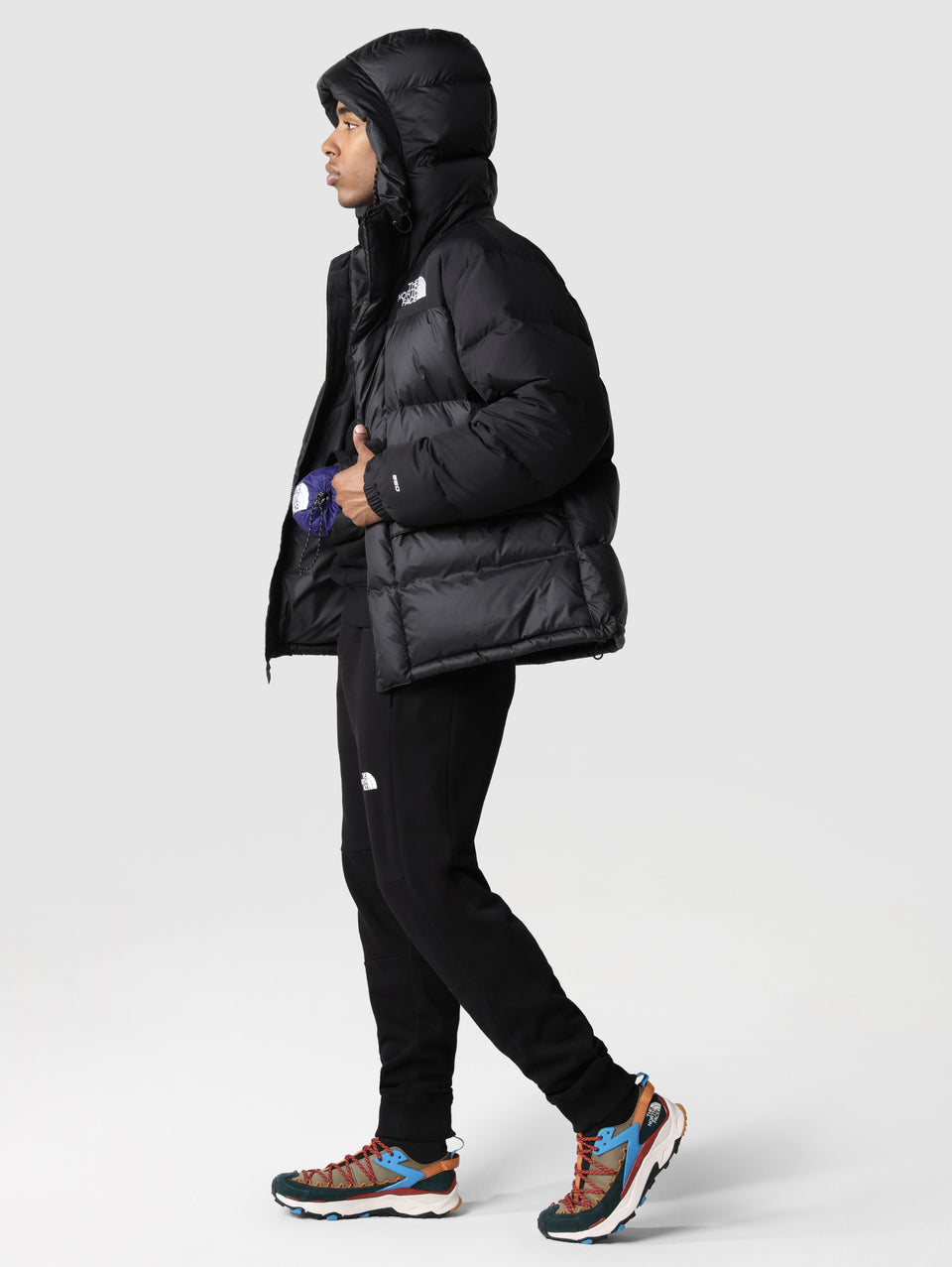 THE NORTH FACE Piumino con Cappuccio Color Block Himalayan Nero 2025
