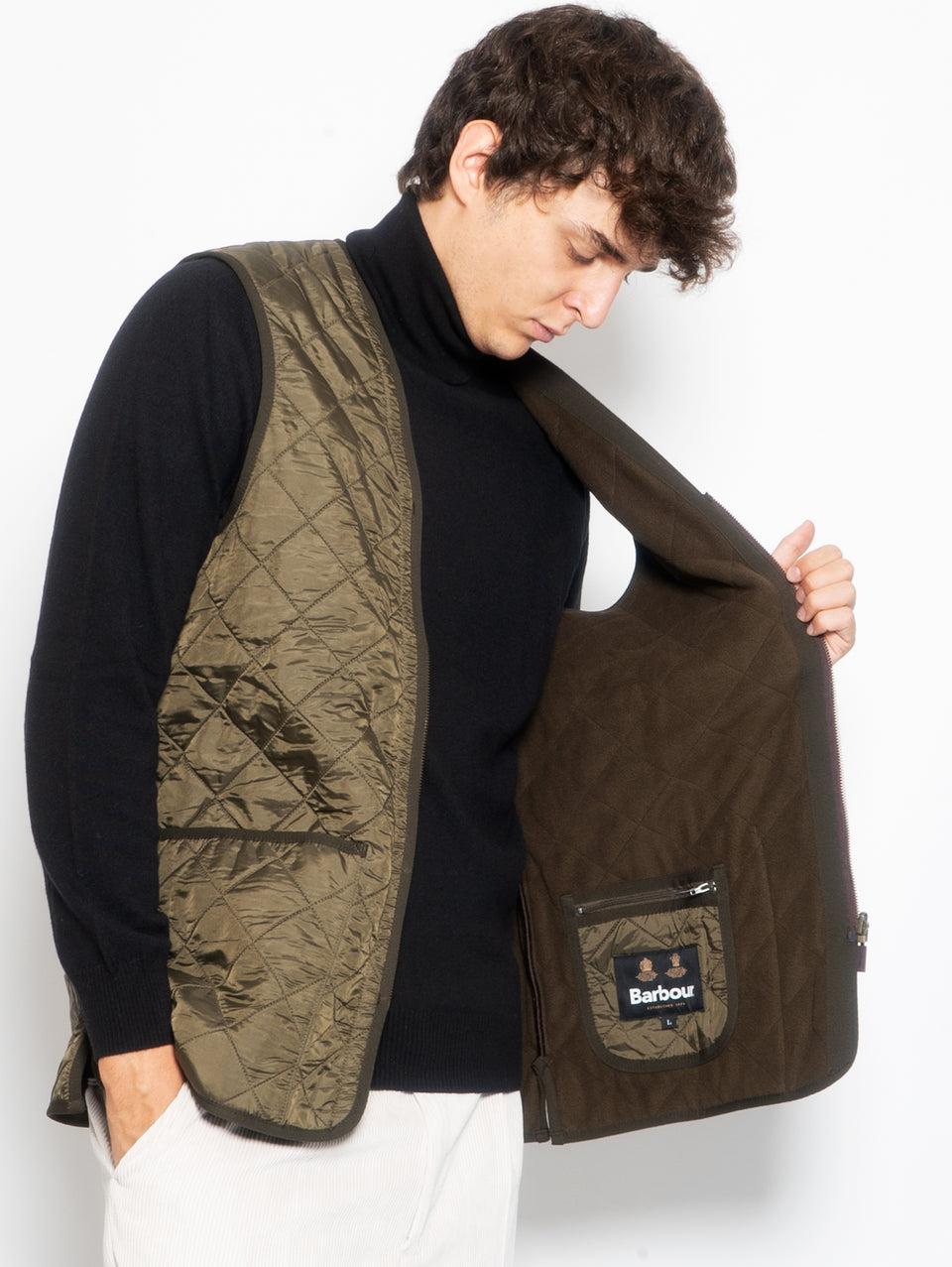 BARBOUR Gilet trapuntato Polarquilt Verde Nuovo