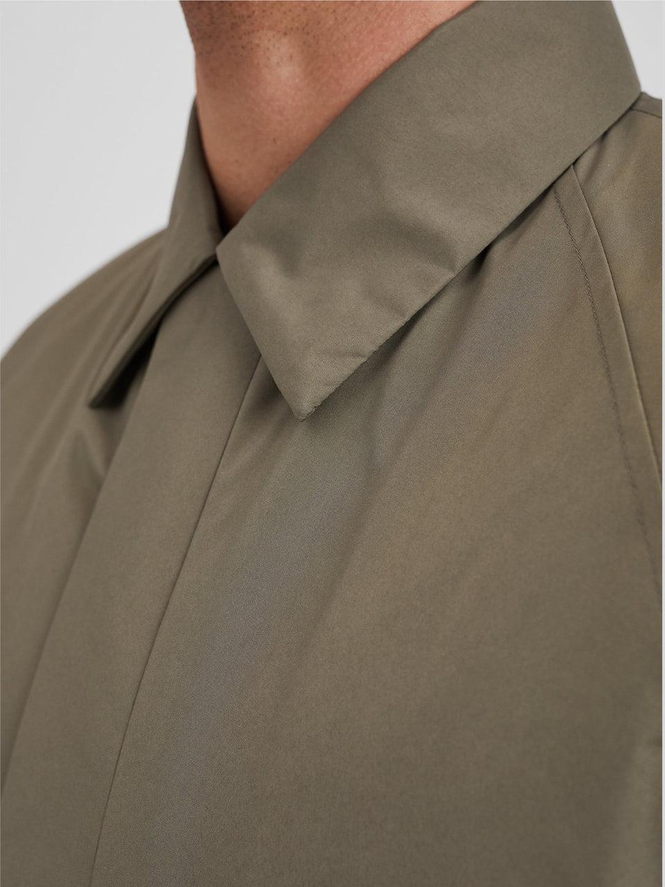 NORSE PROJECTS Cappotto Impermeabile in Membrana Verde Vendita