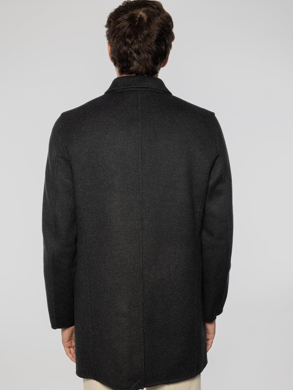 PALTò Cappotto Monopetto in Double Alfredo Grigio Soddisfazione Garantita