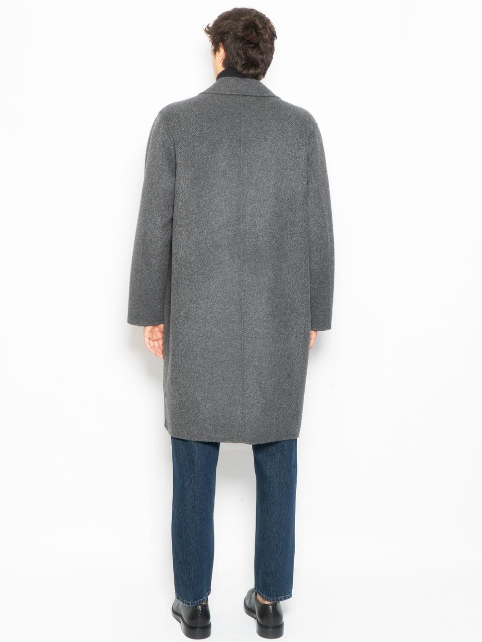 AMARANTO Cappotto Over Fit Monopetto Sfoderato Piombo Fino Al -60%