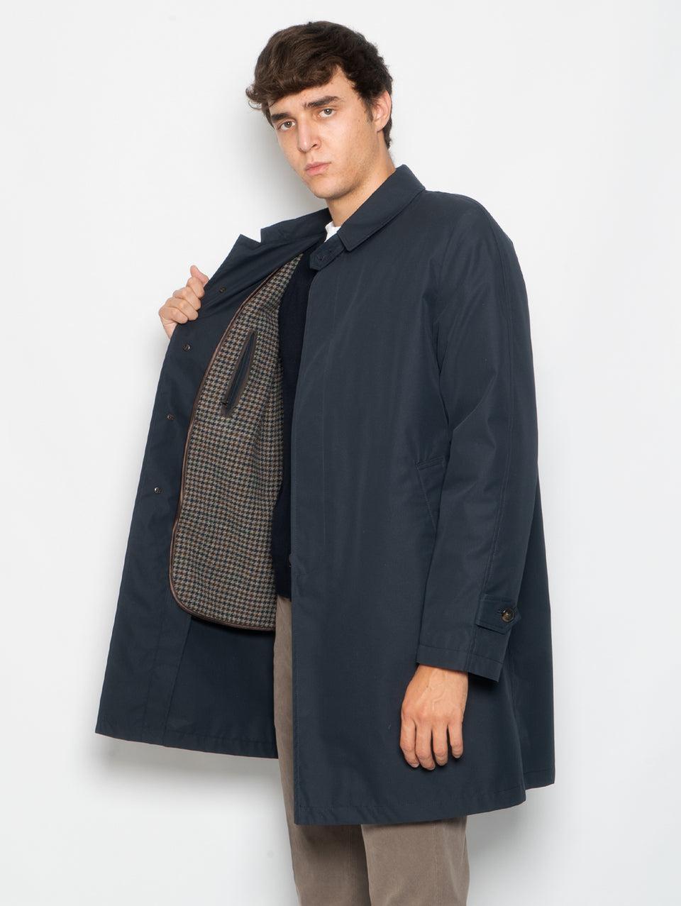 L'IMPERMEABILE Cappotto Car Coat con Interno in Lana Martin Blu Convenienza
