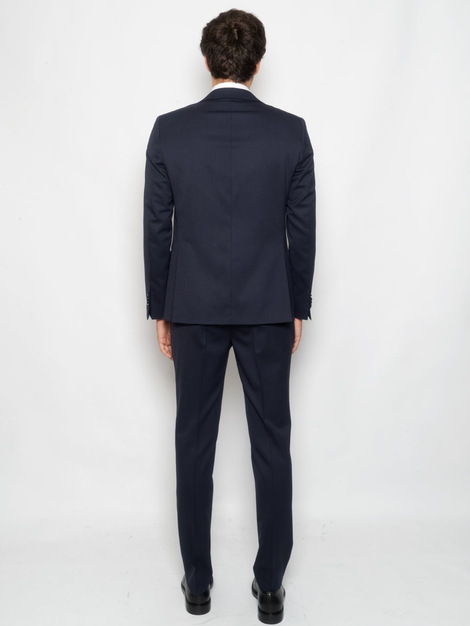 MANUEL RITZ Completo in Misto Lana Drop Otto Blu Vendita Calda