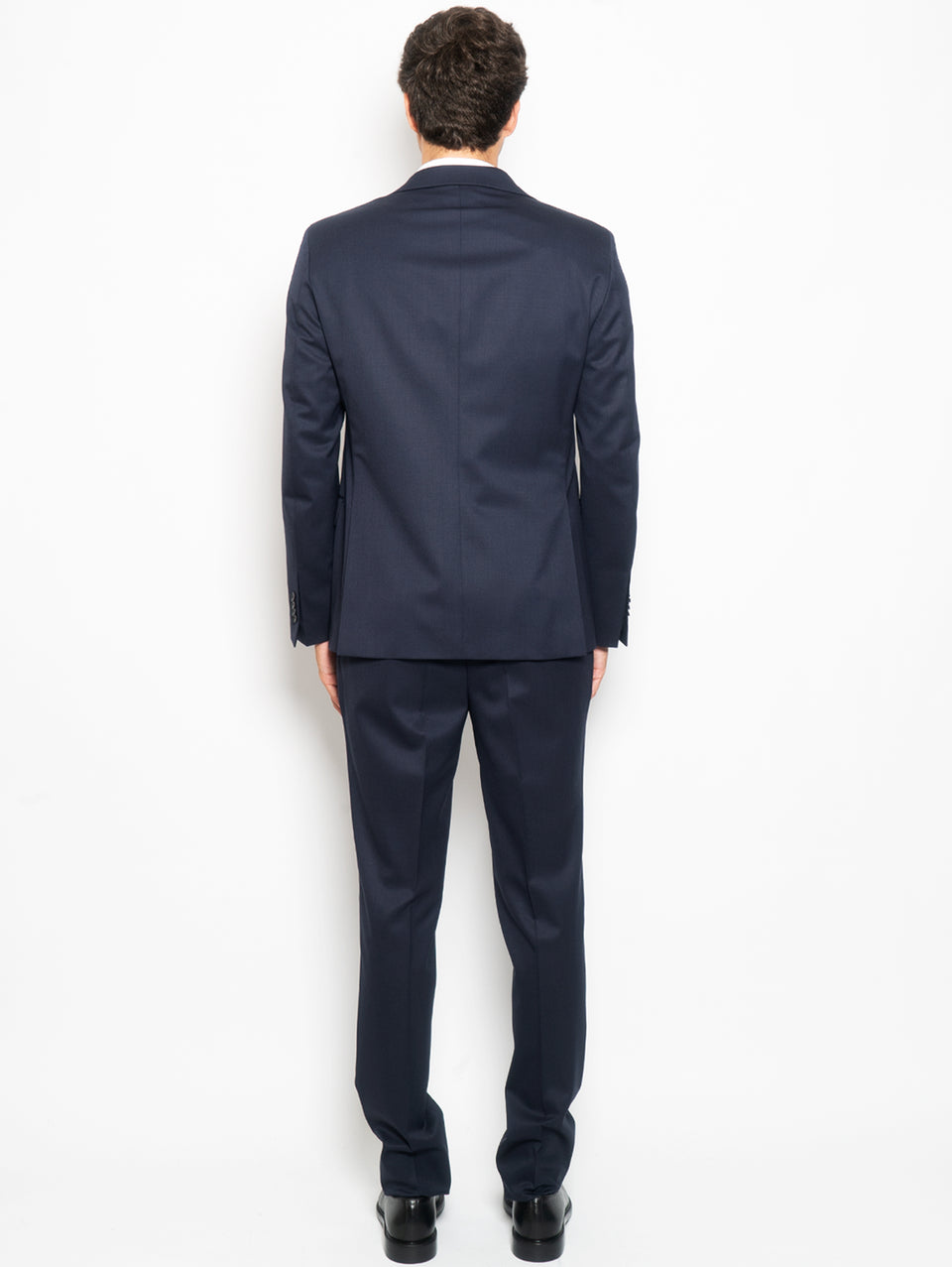 PAOLONI Completo in Lana Stretch Slim Blu Vendite Flash