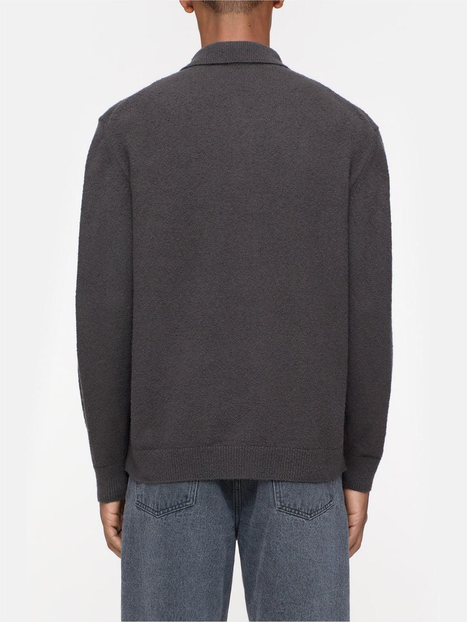 CLOSED Cardigan in Cotone Effetto Spazzolato Marrone Italia