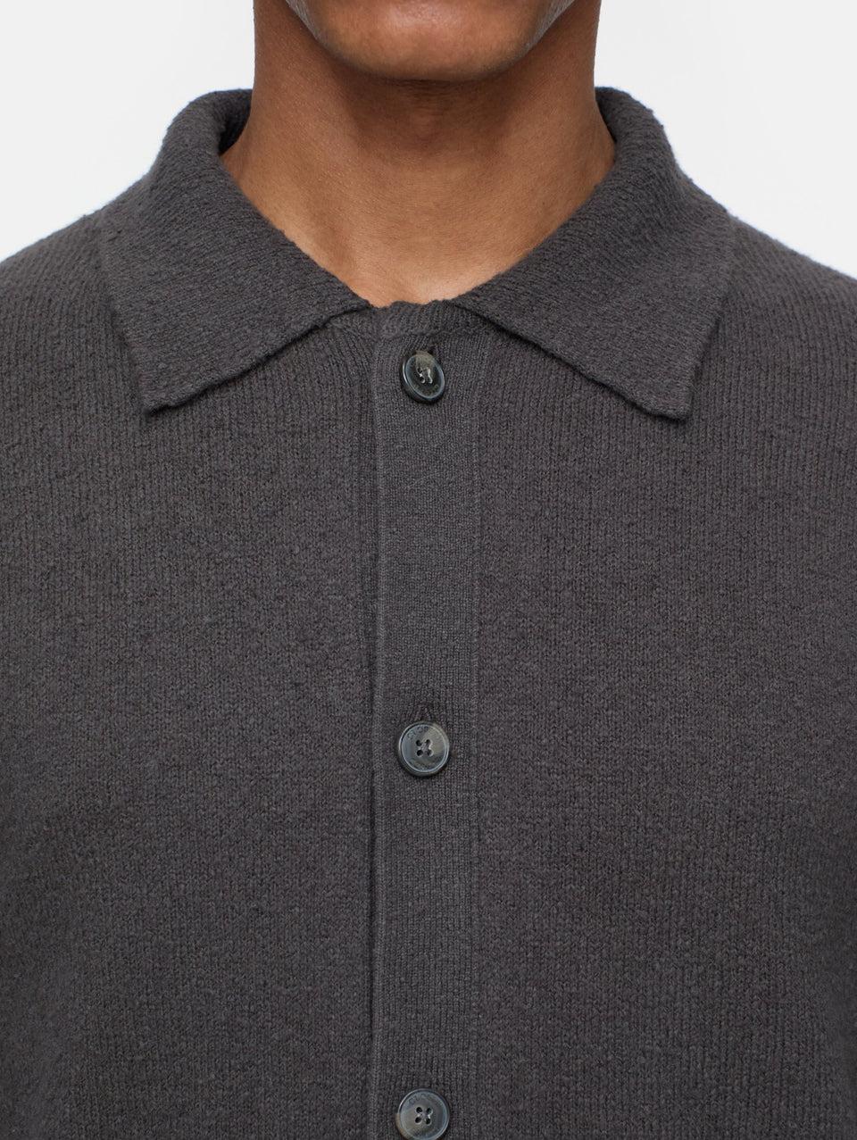 CLOSED Cardigan in Cotone Effetto Spazzolato Marrone Italia