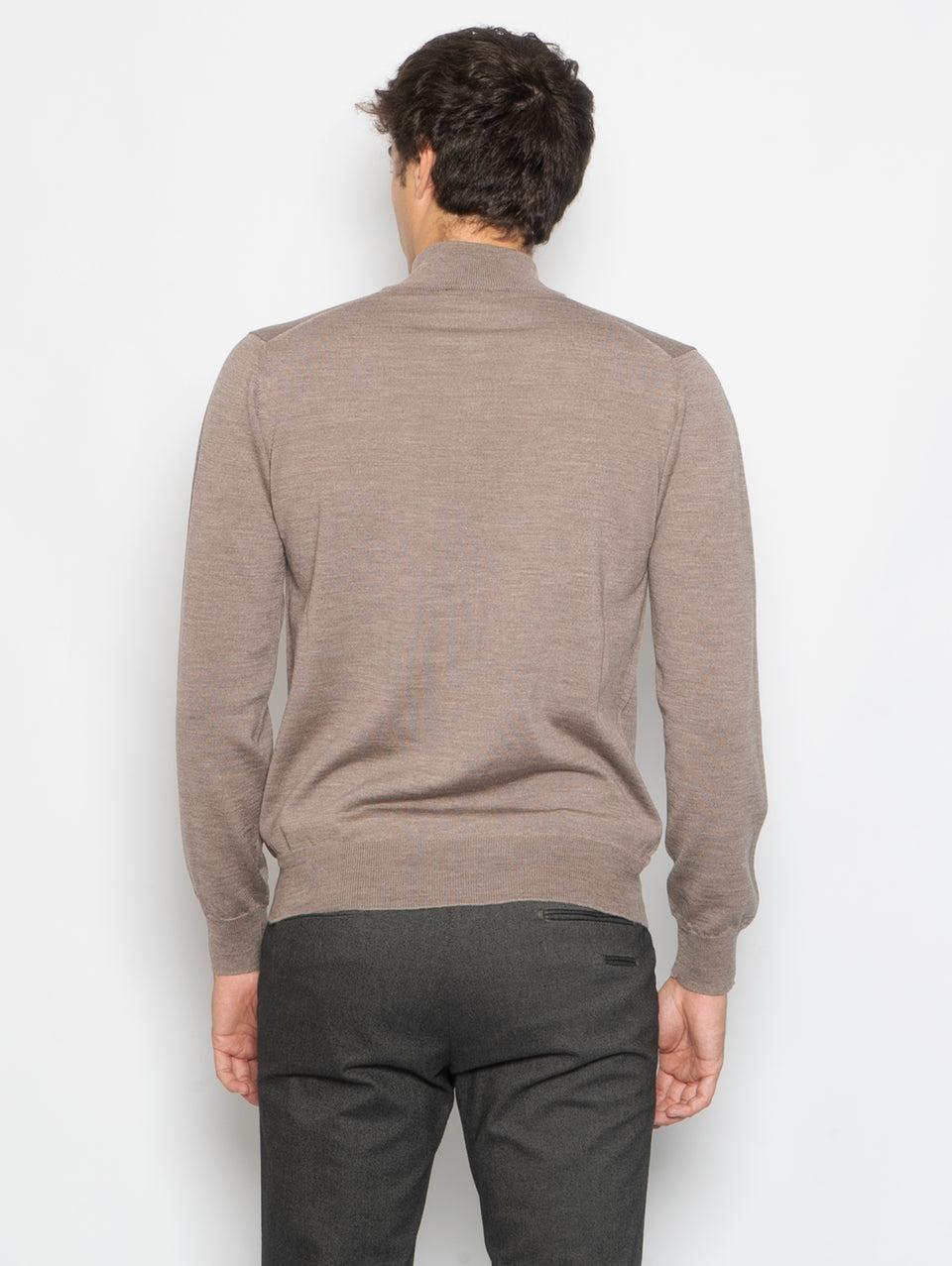 ALPHA STUDIO Cardigan con Bottoni in Merinos Greige Promozione