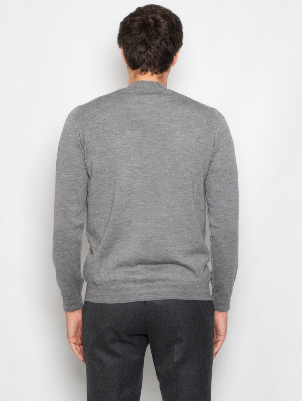 ALPHA STUDIO Cardigan con Taschino in Merinos Grigio Pezzi Unici