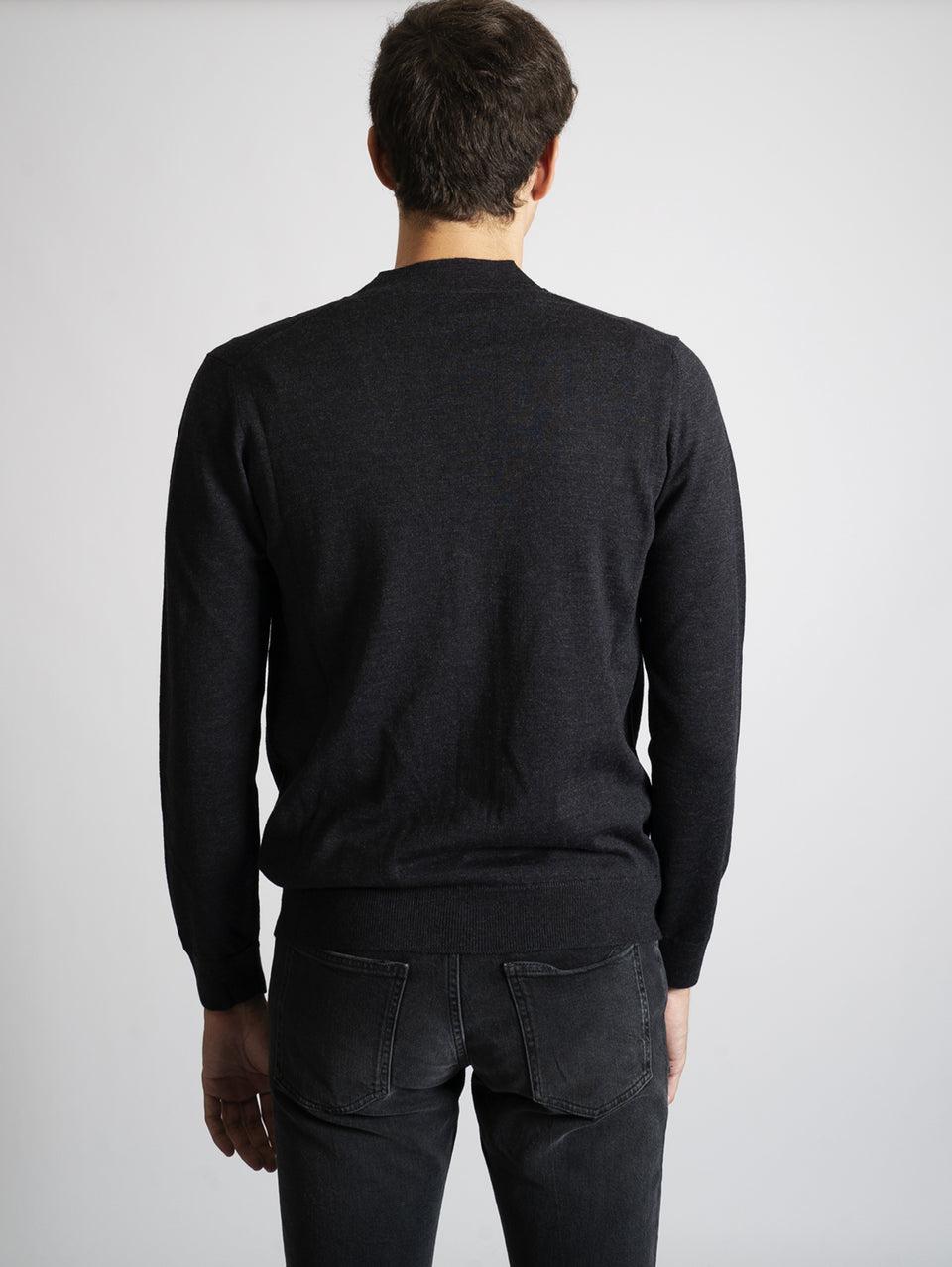 ALPHA STUDIO Cardigan Slim Fit Antracite Shopping Online