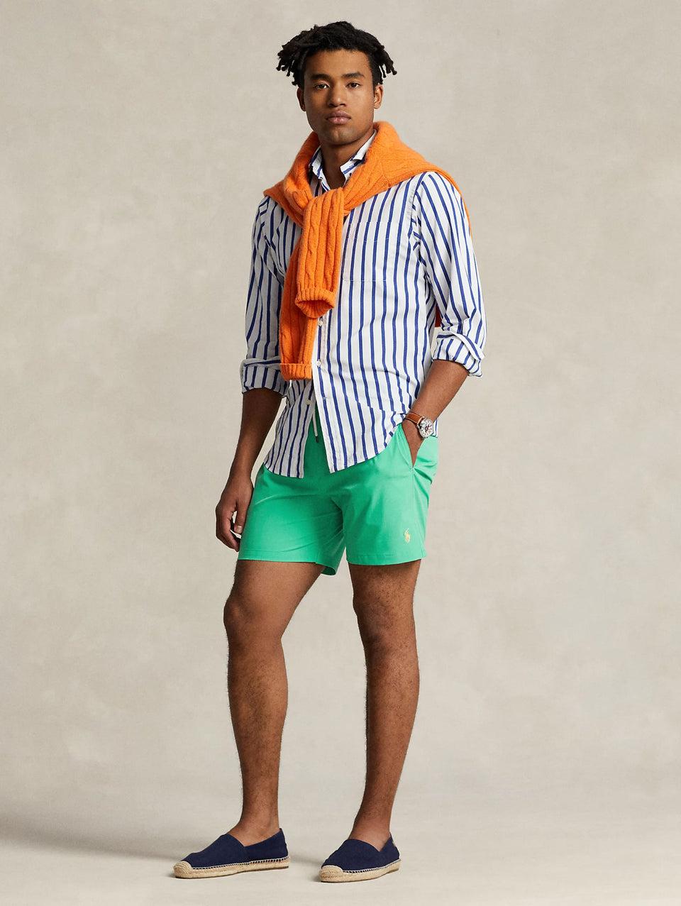 RALPH LAUREN Boxer da Mare Stretch Verde Menta Novità