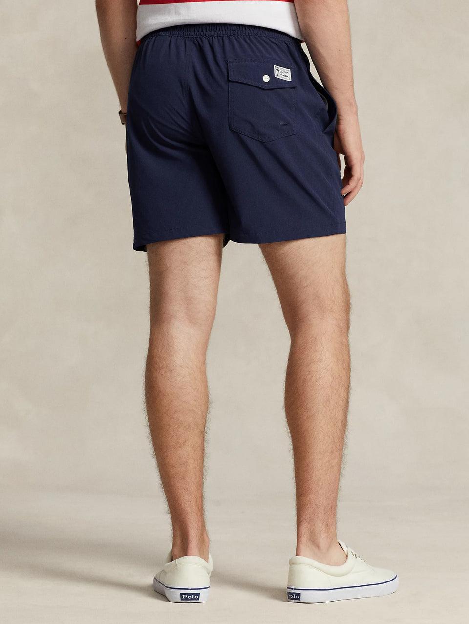 RALPH LAUREN Boxer da Mare Stretch Blu Navy Sconto