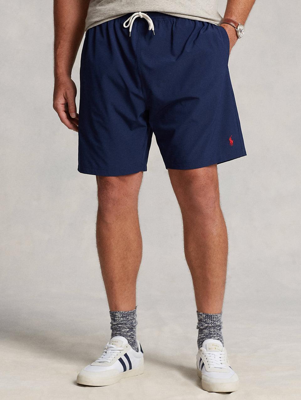 RALPH LAUREN Boxer da Mare Tinta Unita Traveler Blu Offerte