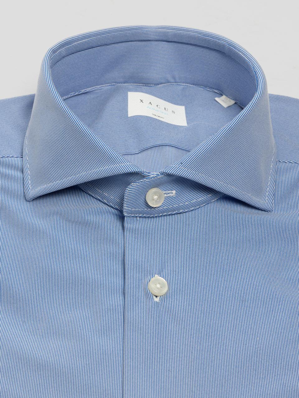XACUS Camicia in Jersey Active Shirt Stampa Millerighe Blu Offerte esclusive