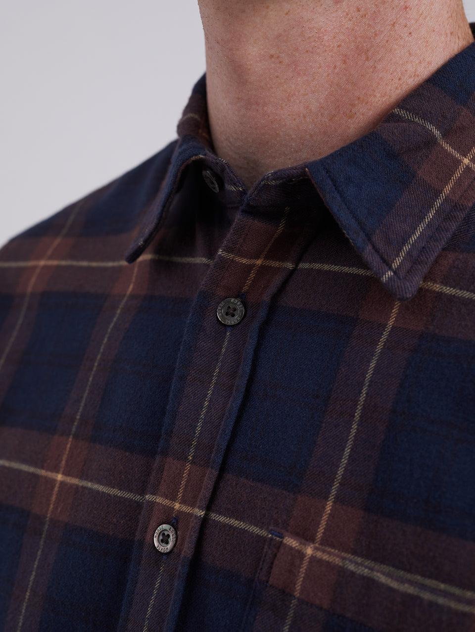 NORSE PROJECTS Camicia in Flanella a Quadri Check Osvald Vino Negozio