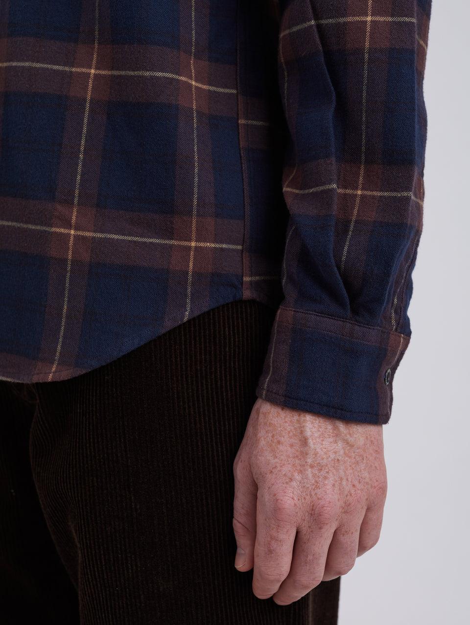 NORSE PROJECTS Camicia in Flanella a Quadri Check Osvald Vino Negozio