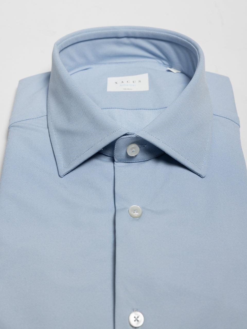 XACUS Camicia Active Shirt in Twill Celeste Moda