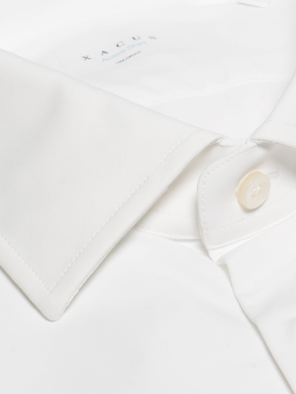 XACUS Camicia in Techno Micro Twill Stretch Bianco 2025