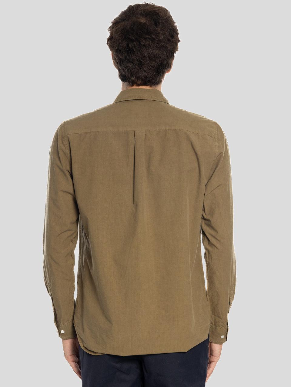 NORSE PROJECTS Camicia in Cotone Tinta in Capo Verde 2025