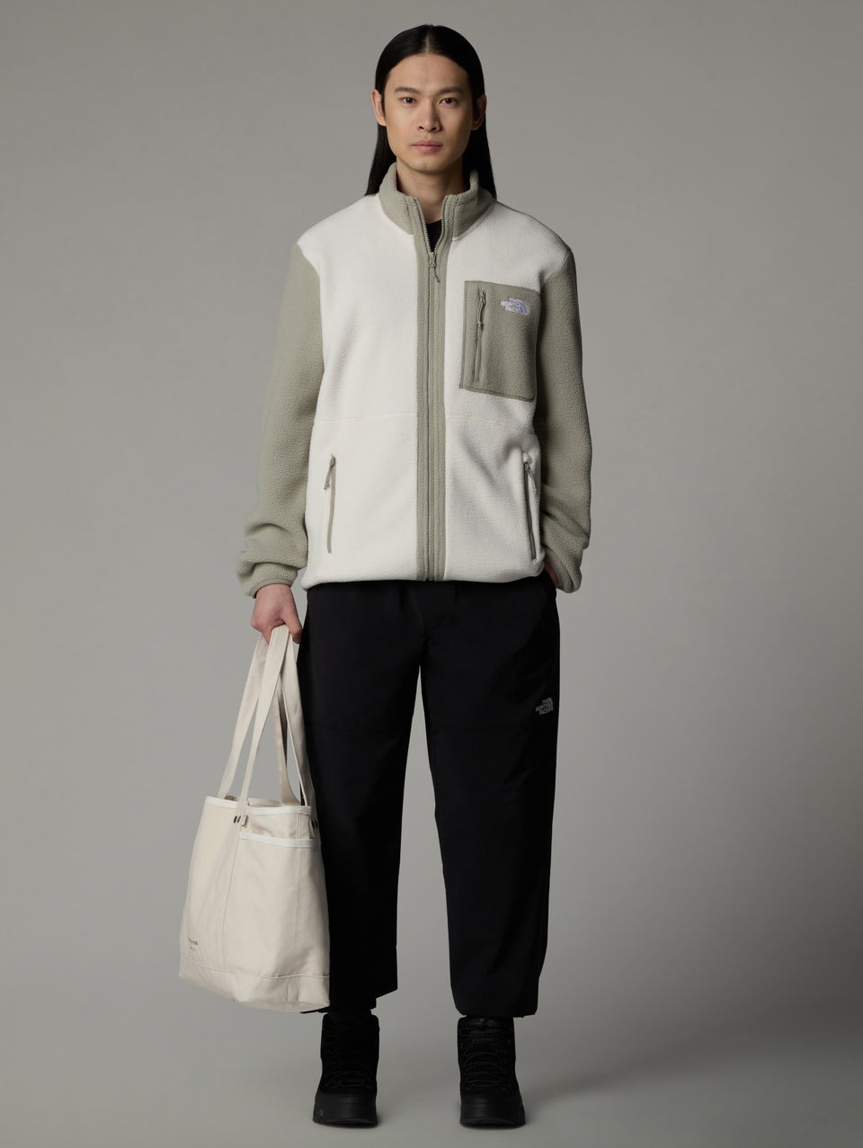THE NORTH FACE Giacca in Pile Medio Yumiori Bianco Negozi Online