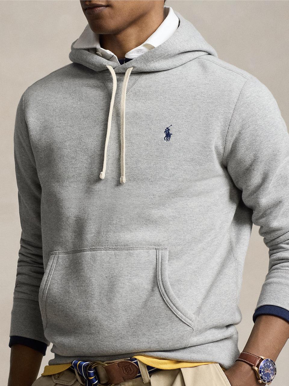 RALPH LAUREN Felpa con Cappuccio Grigio Convenienza
