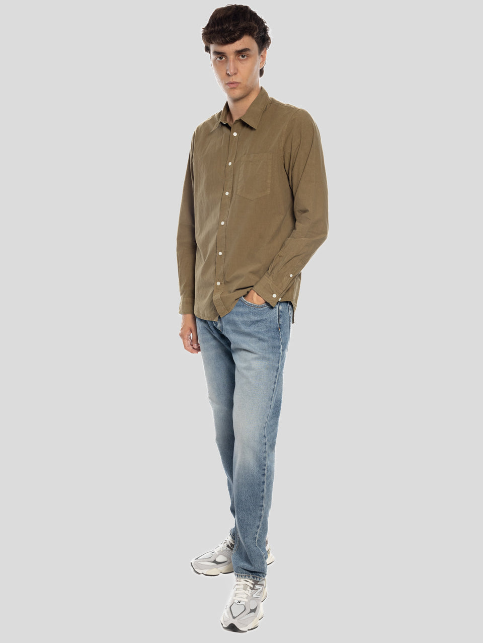 ICON DENIM Jeans Gamba Larga Kanye Blu Affare Del Giorno