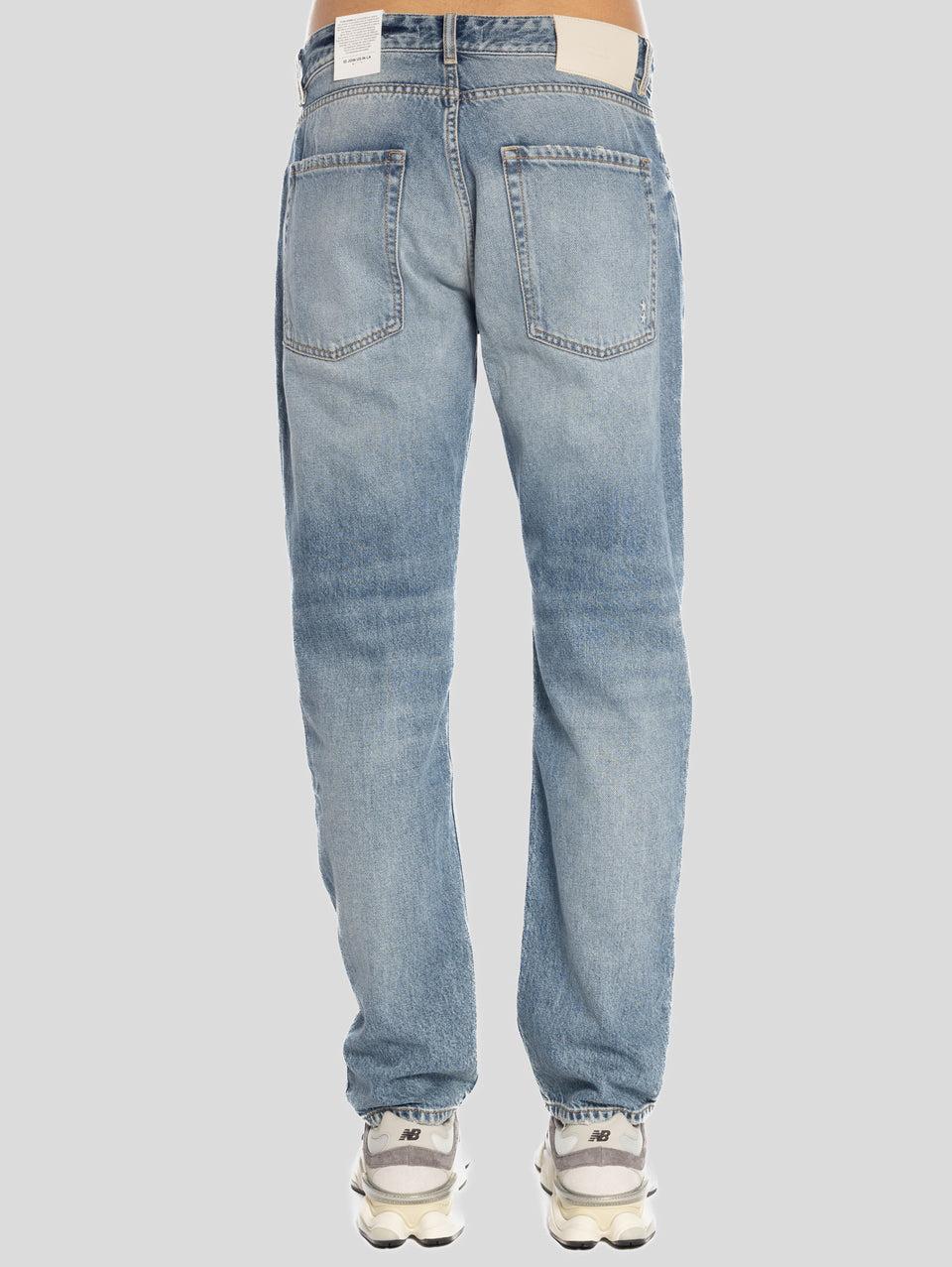 ICON DENIM Jeans Gamba Larga Kanye Blu Affare Del Giorno