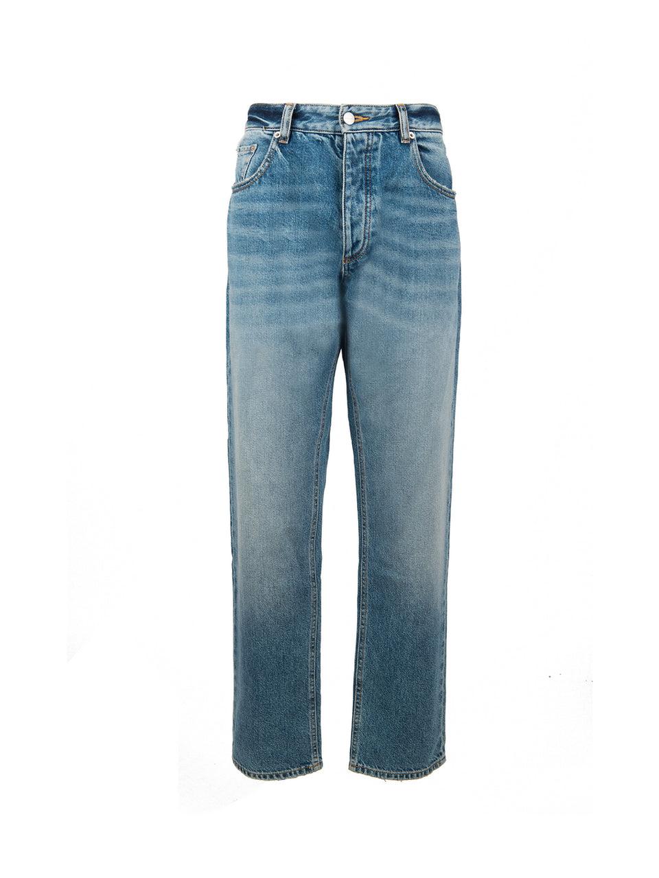 ICON DENIM Jeans Gamba Larga Kanye Blu Affare Del Giorno