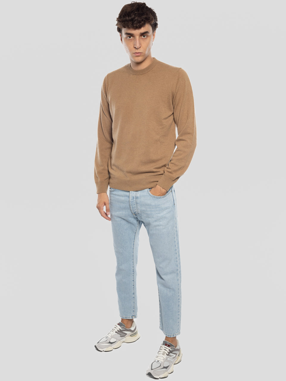 ICON DENIM Jeans Josh Gamba Dritta Blu Chiaro Prezzo Ridotto